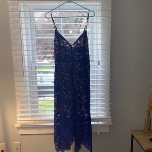 Beautiful royal blue lace dress